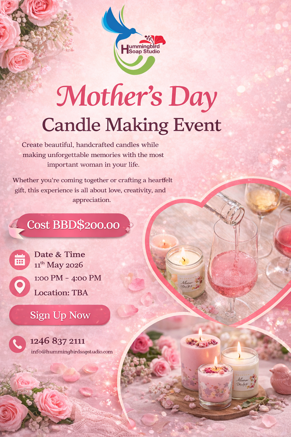 Mother's Day Candle Making Event