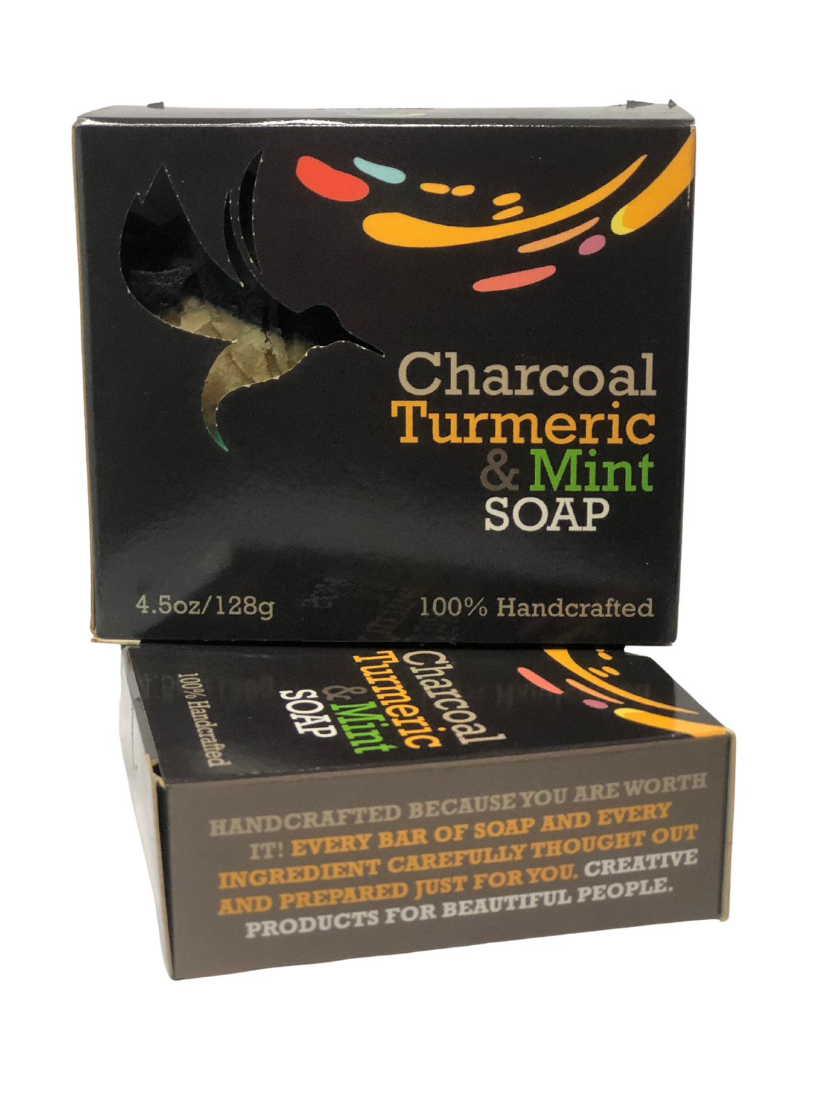 Charcoal, Turmeric & Mint Soap Hummingbird Soap Studio BIM