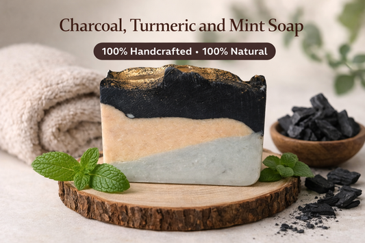 Charcoal, Turmeric & Mint Soap