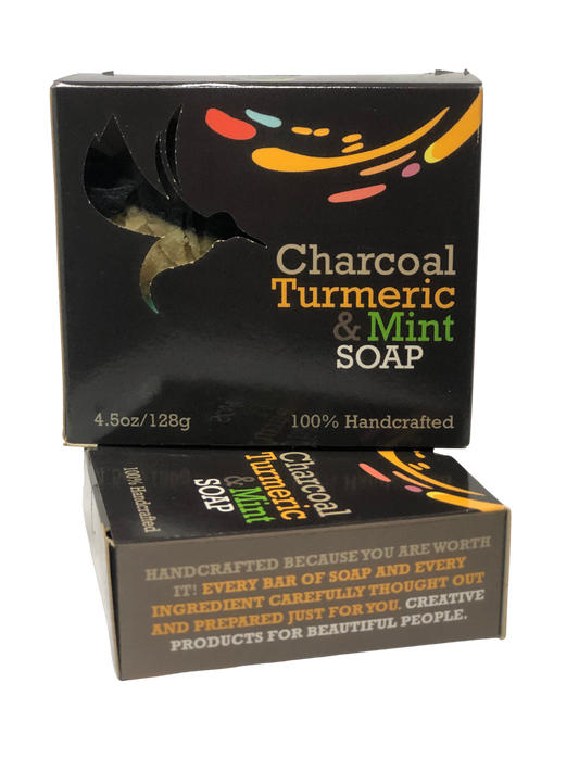 Charcoal, Turmeric & Mint Soap